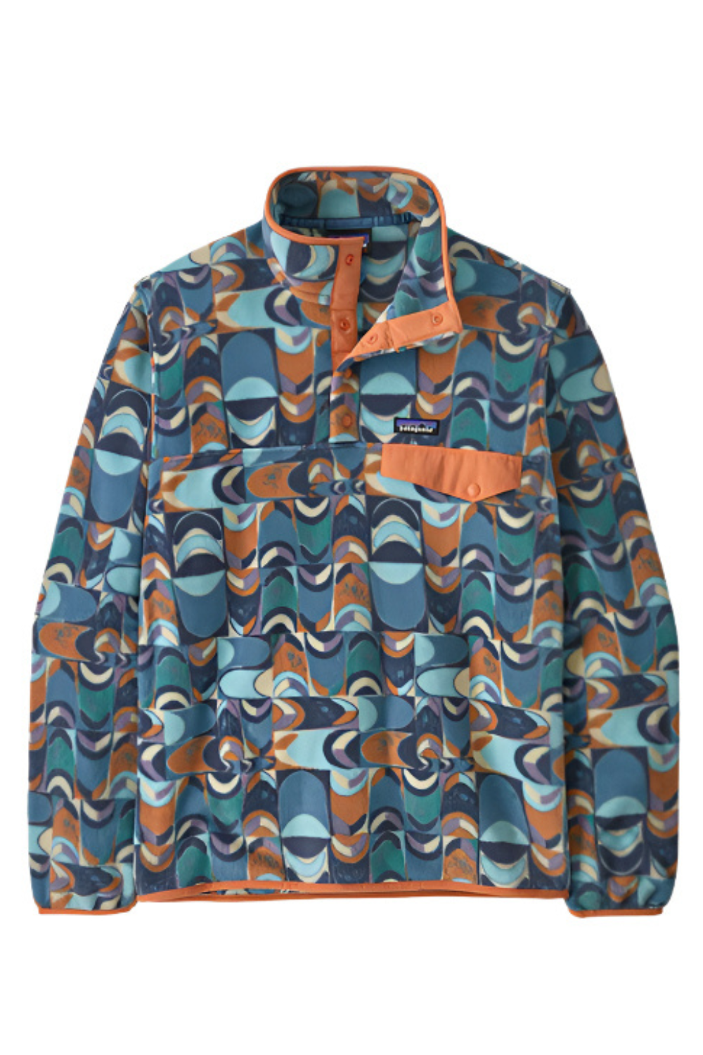Patagonia Mens Light Weight Synch Snap-T Pullover Swallowtail Geo
