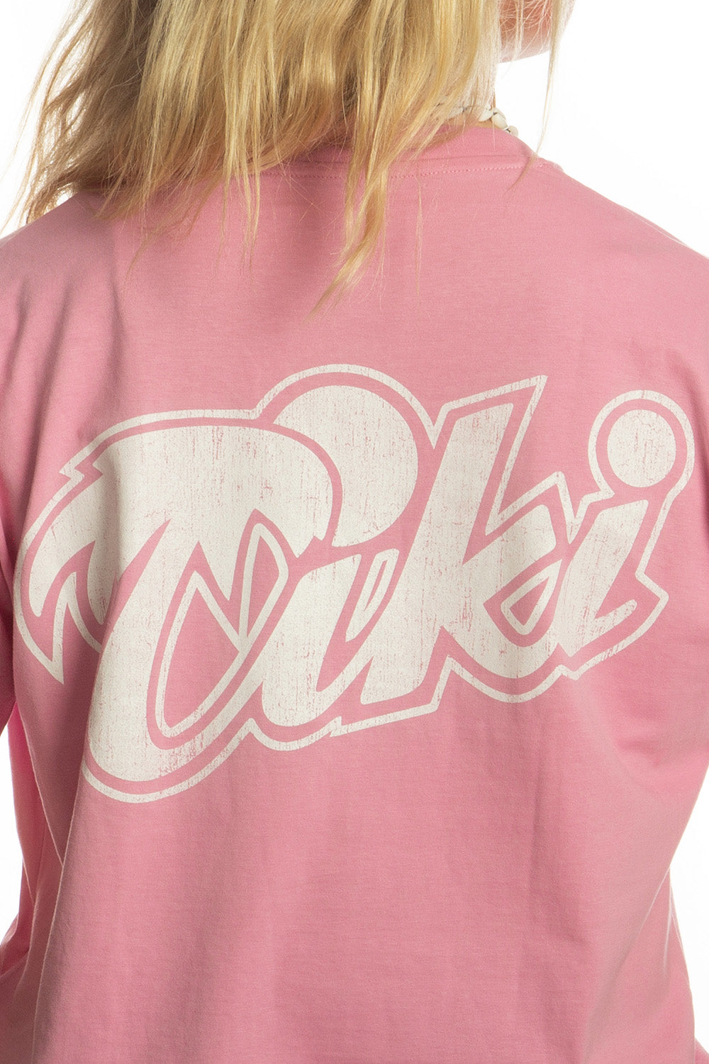 Tiki Retro Palm T-Shirt Pink