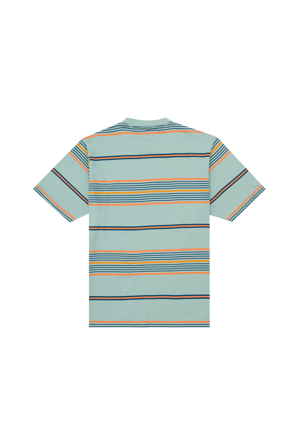 Parlez Calm Mens Yarn Dyed Stripe T-Shirt Mineral