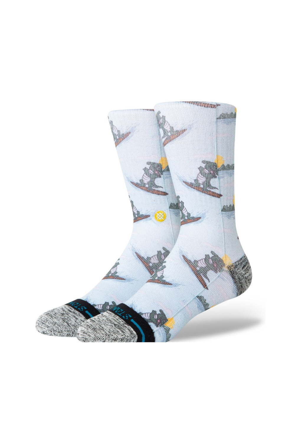 Stance Later Gator Crew Socks Light Blue