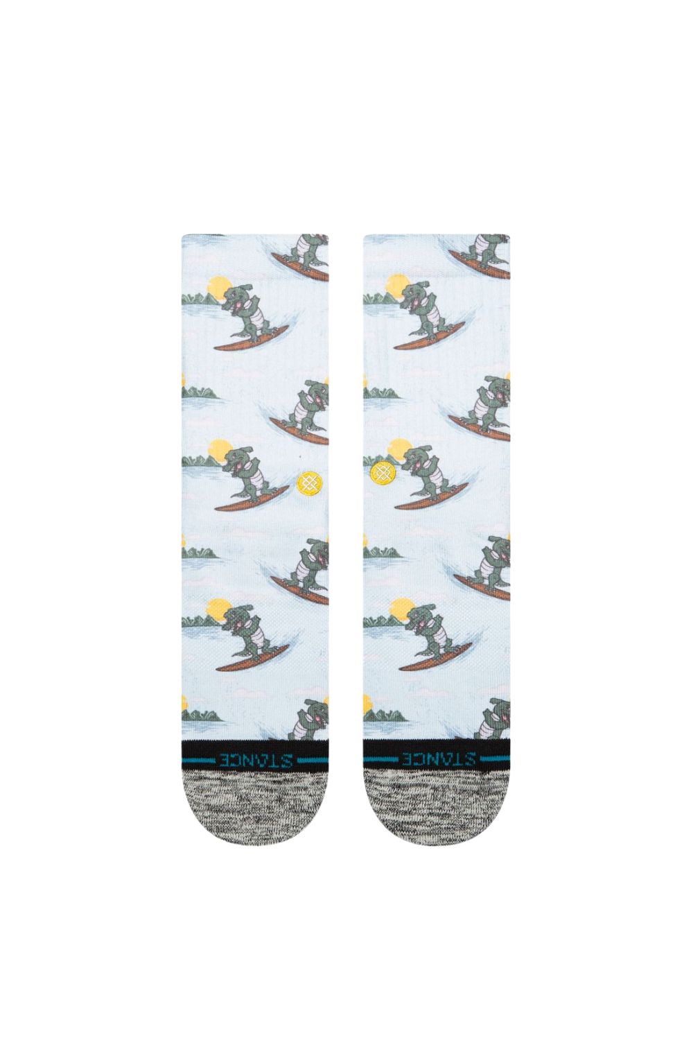 Stance Later Gator Crew Socks Light Blue