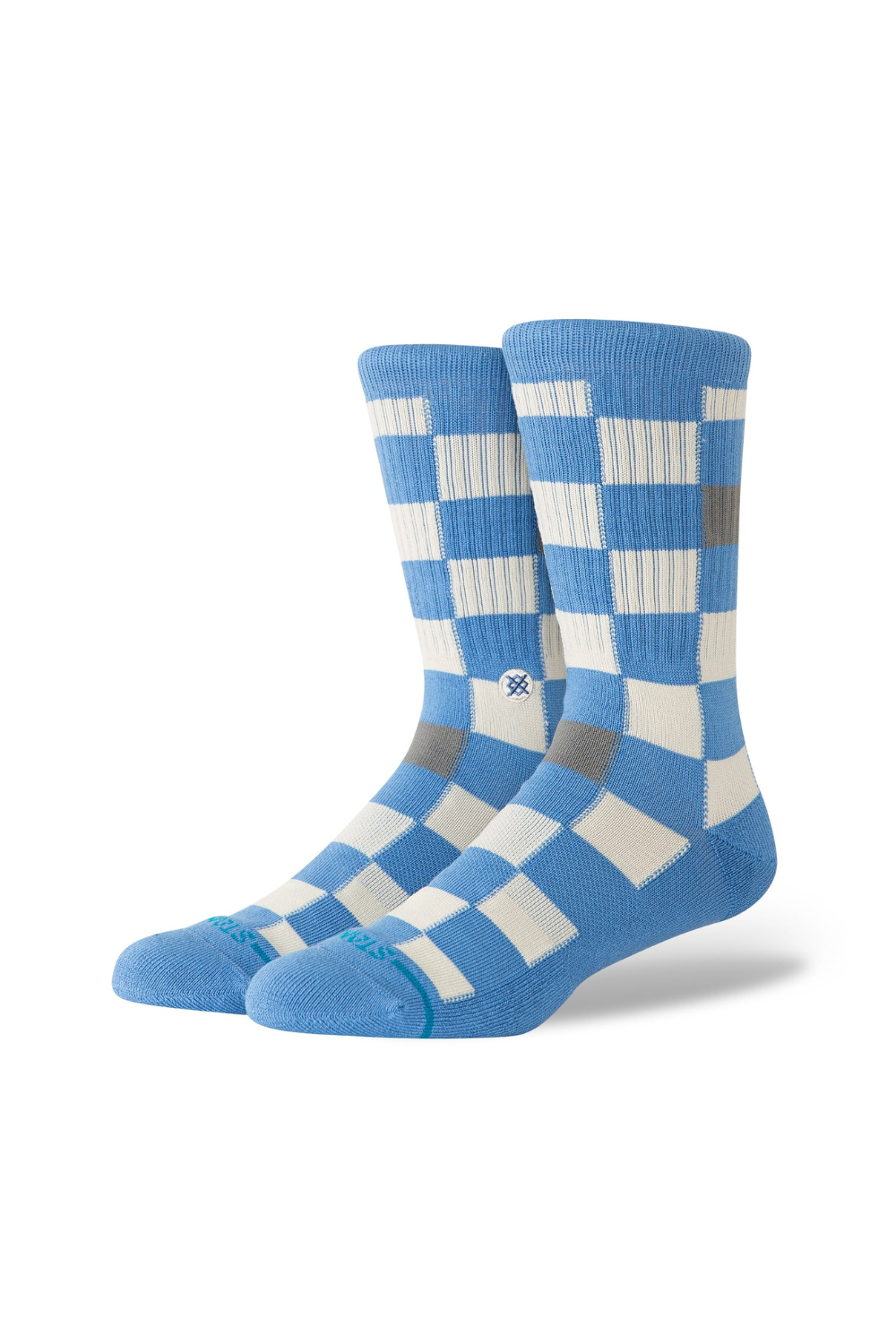 Stance Chef Check Crew Socks Capriblue