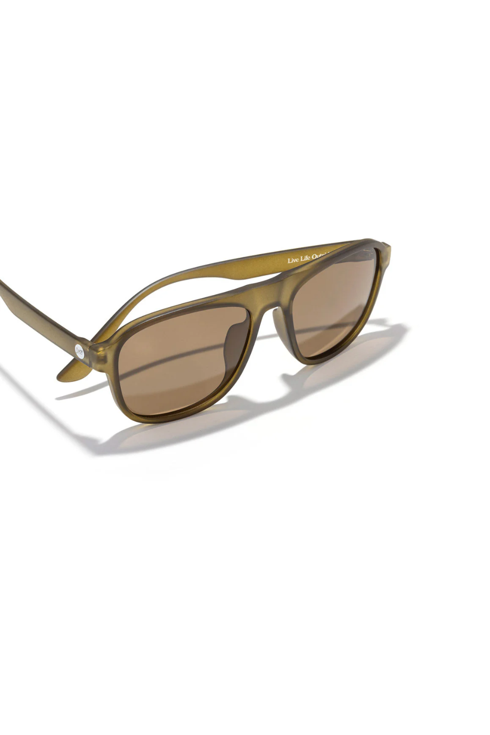 Sunski Shoreline Sunglasses Olive Amber