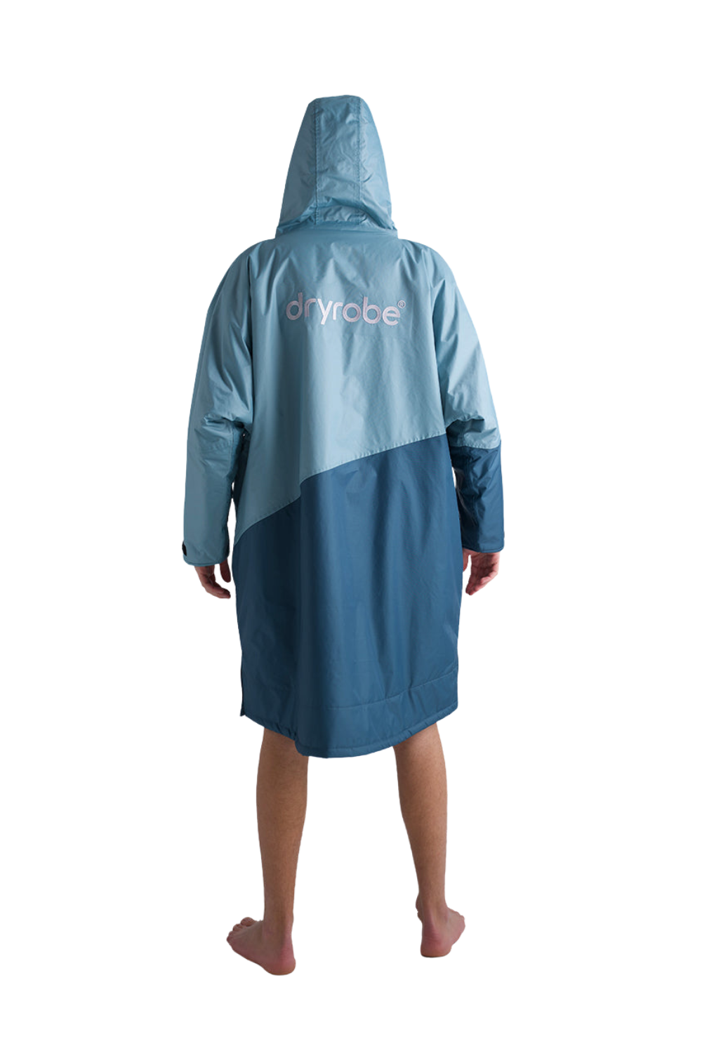 Dryrobe Advance Adults Long Sleeve Changing Robe Blue/Light Grey