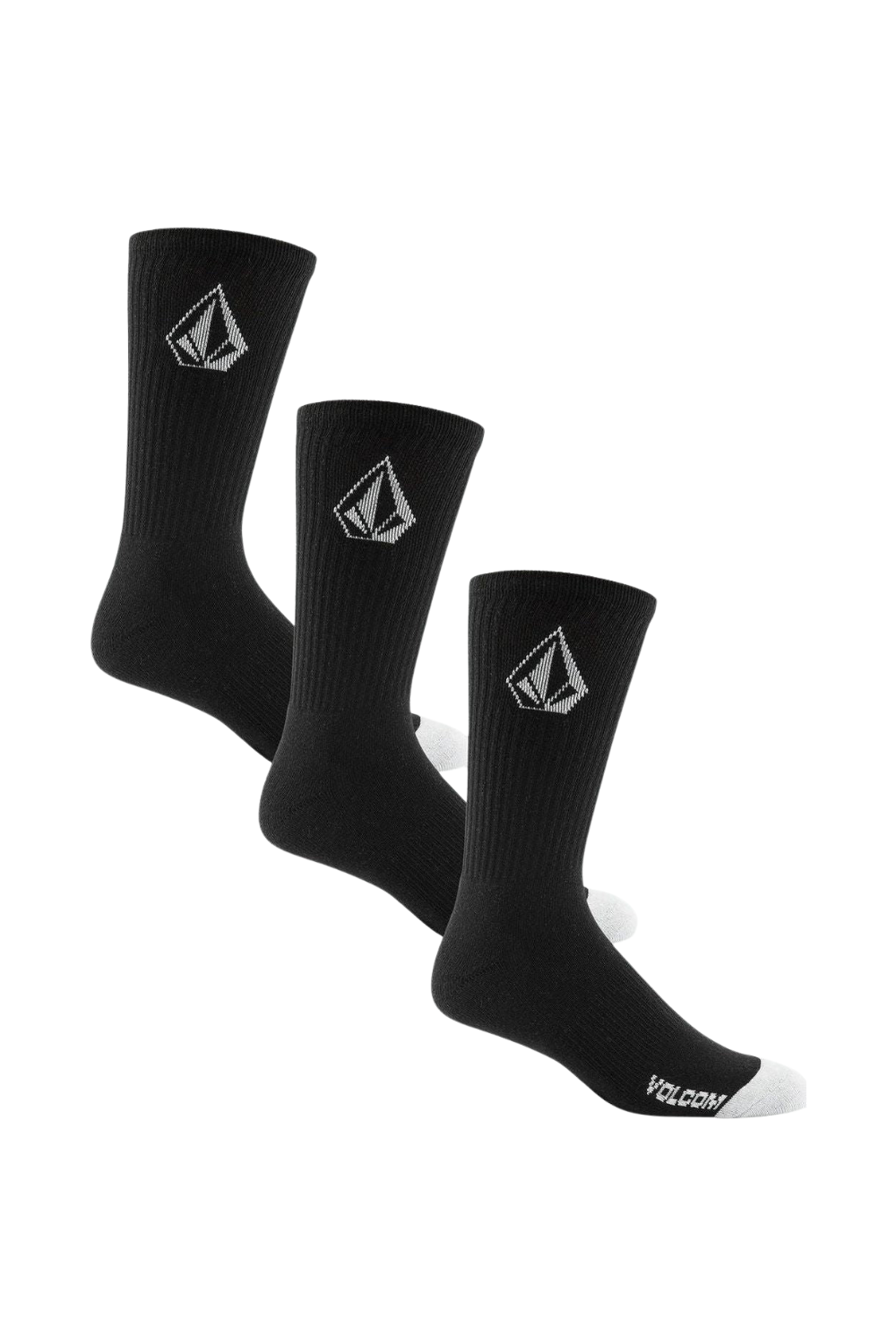 Volcom Full Stone Sock 3Pk Black