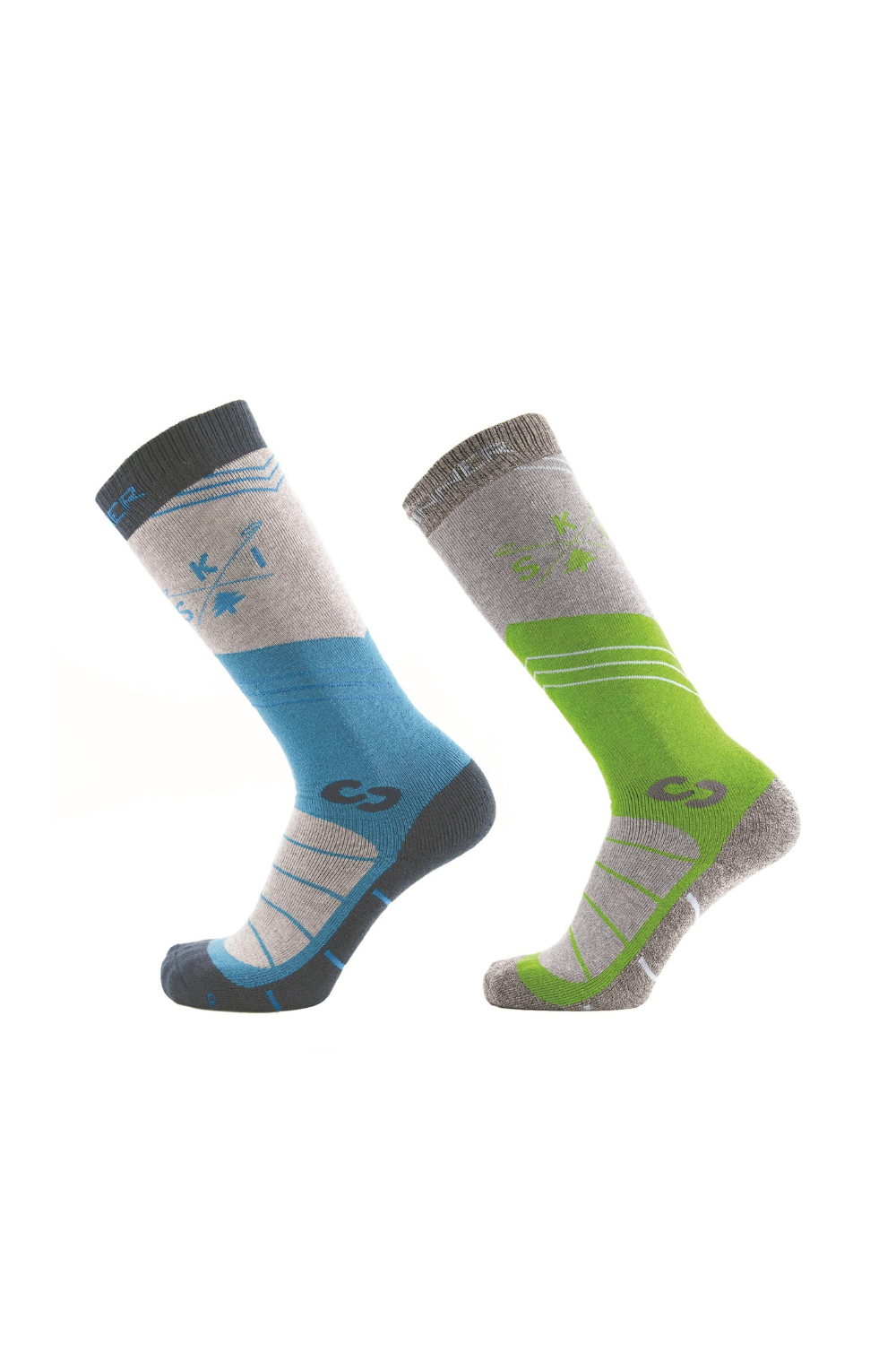 Sinner Mens Ski Socks Mountain Blue