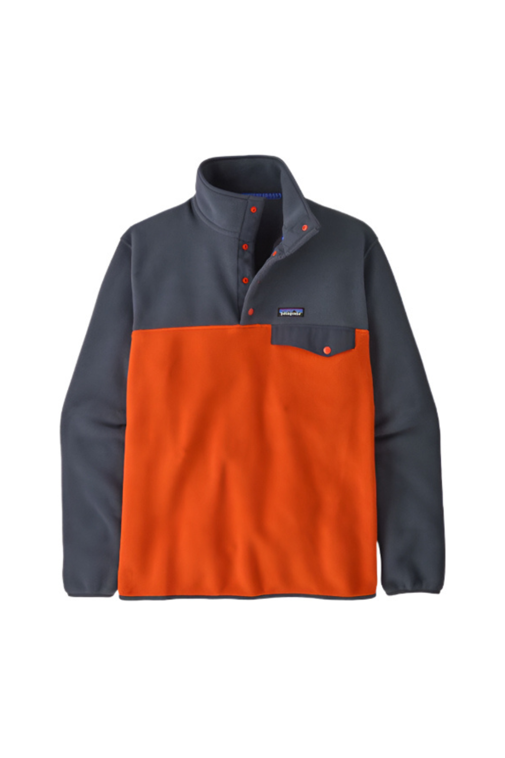 Patagonia Mens Light Weight Synch Snap-T Pullover Pollinator Orange
