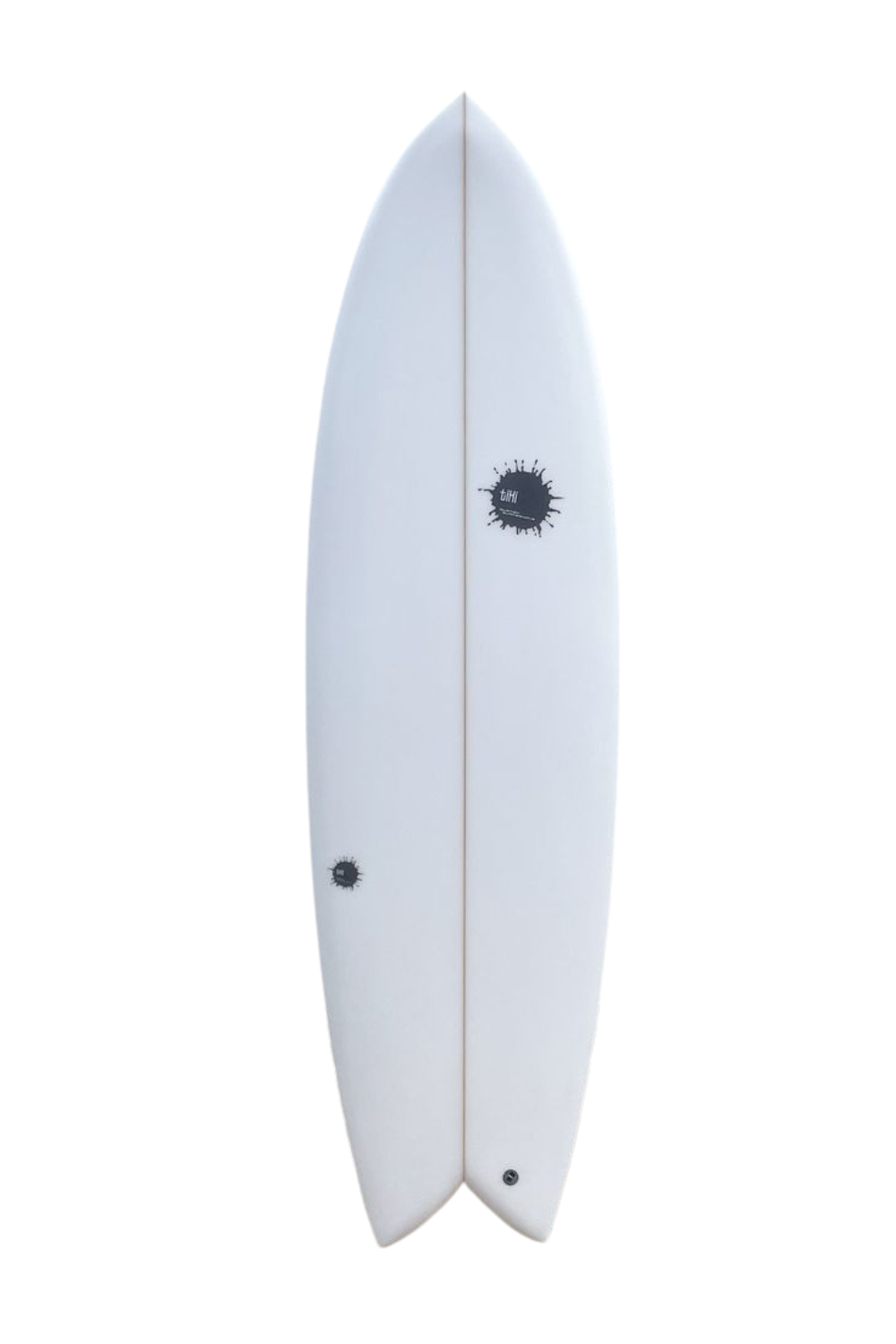 Tiki Custom Surfboard - 5'8 Parrot Twin - Clear