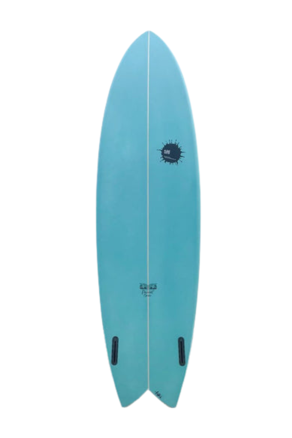 Tiki Custom Surfboard - 6'4 Parrot Twin - Ice Aqua