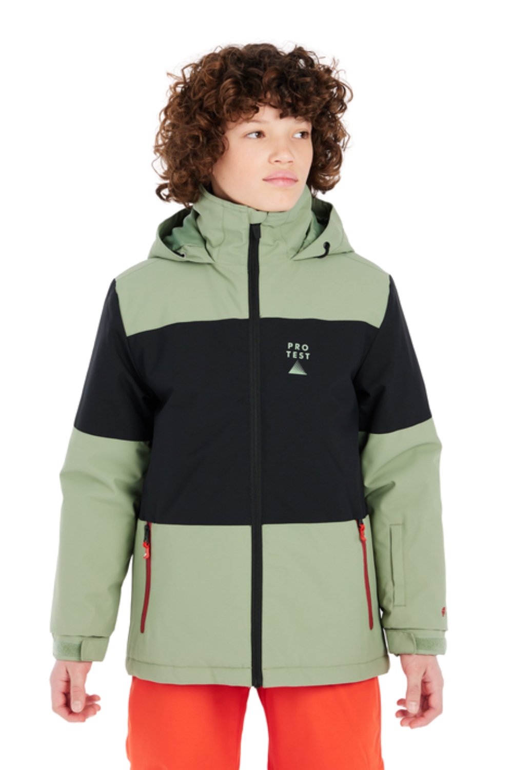 Protest Prtdecks Junior Snowjacket Marl Green