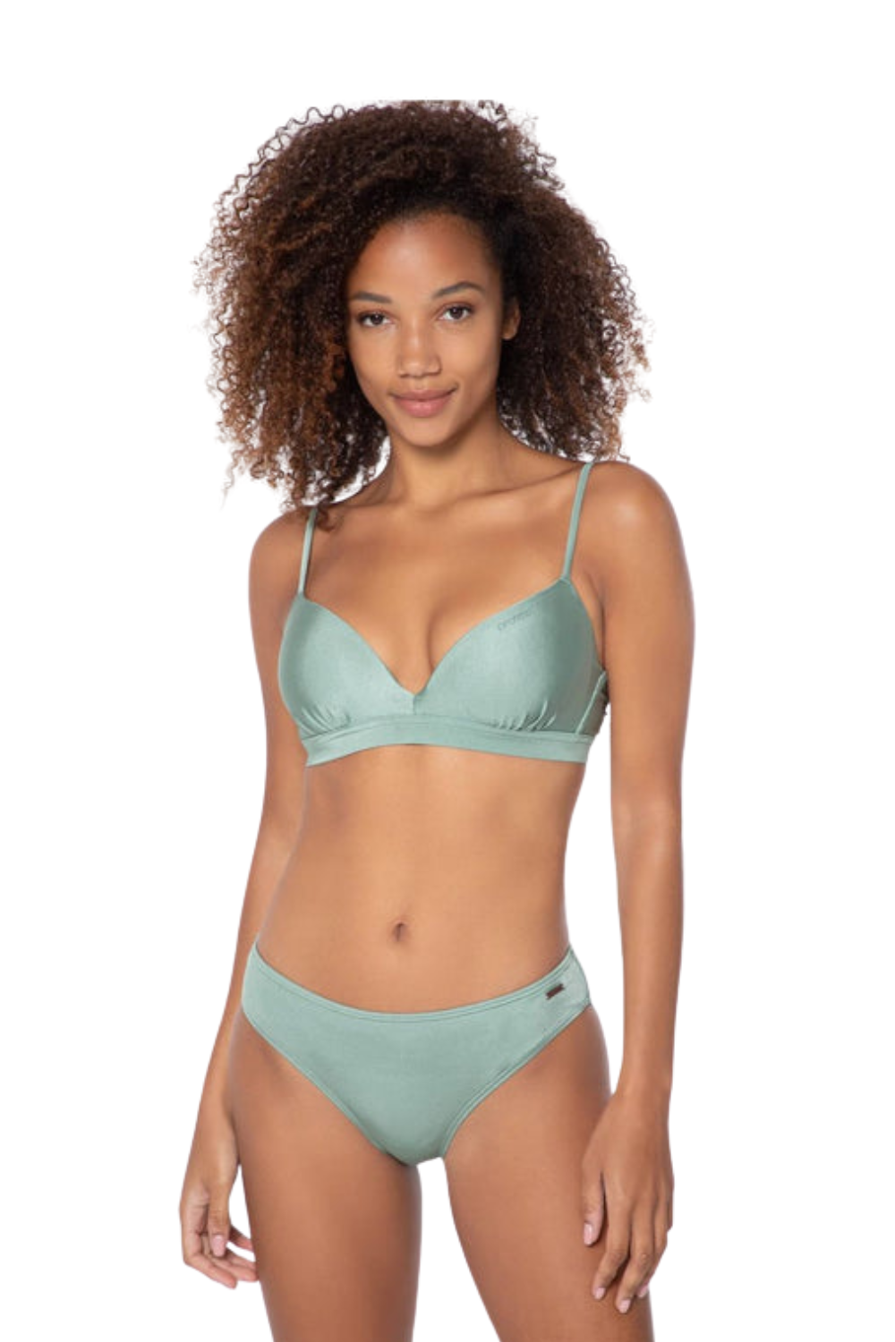 Protest Mixadairs Triangle Bikini Top Green Baygreen