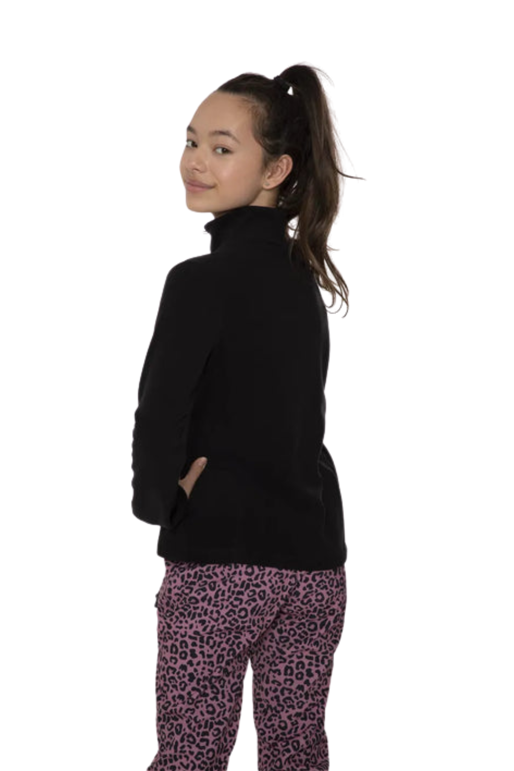 Protest Mutey Junior 1/4 Zip Top True Black