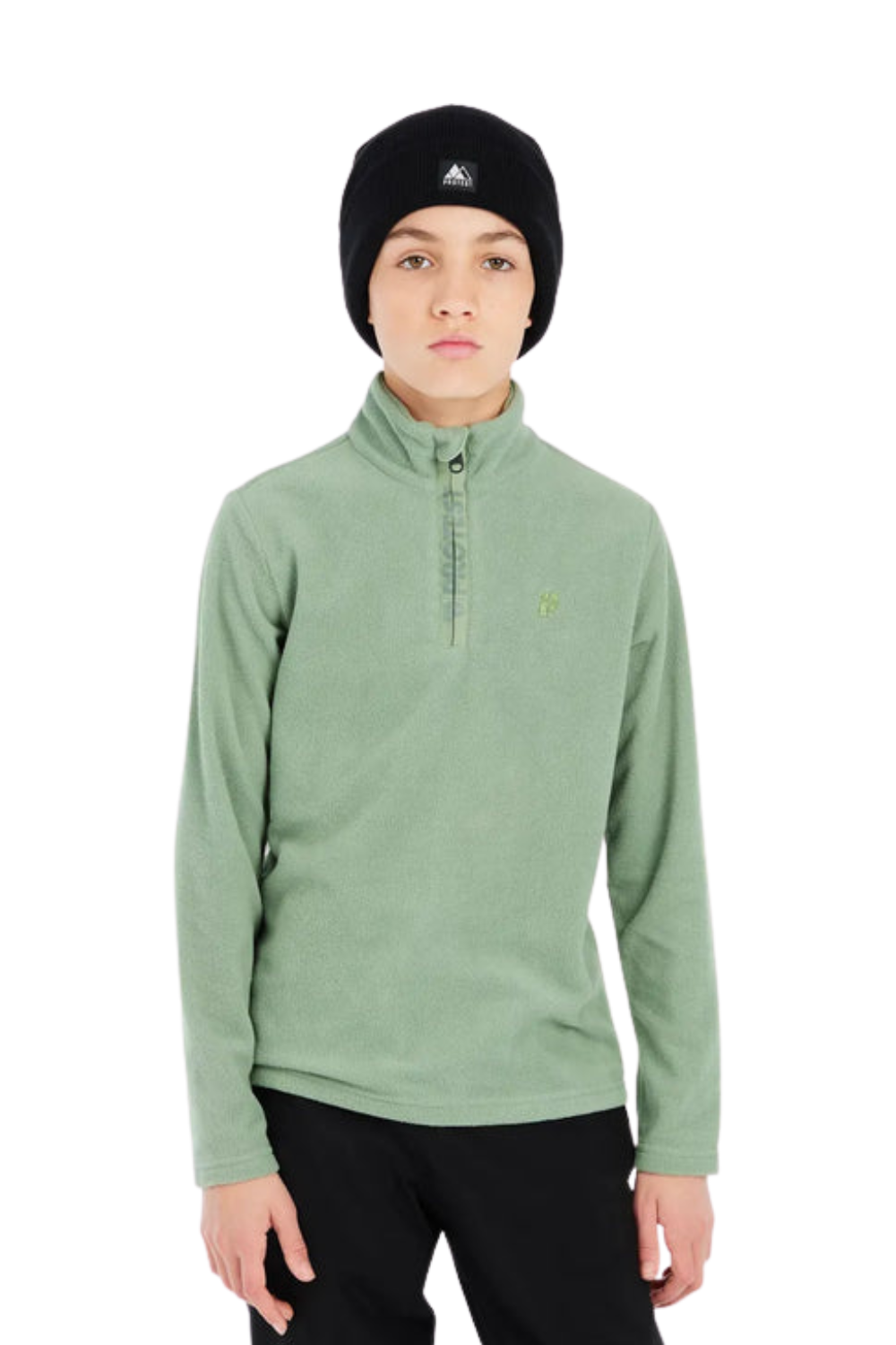 Protest Perfecty Junior 1/4 Zip Top Marl Green
