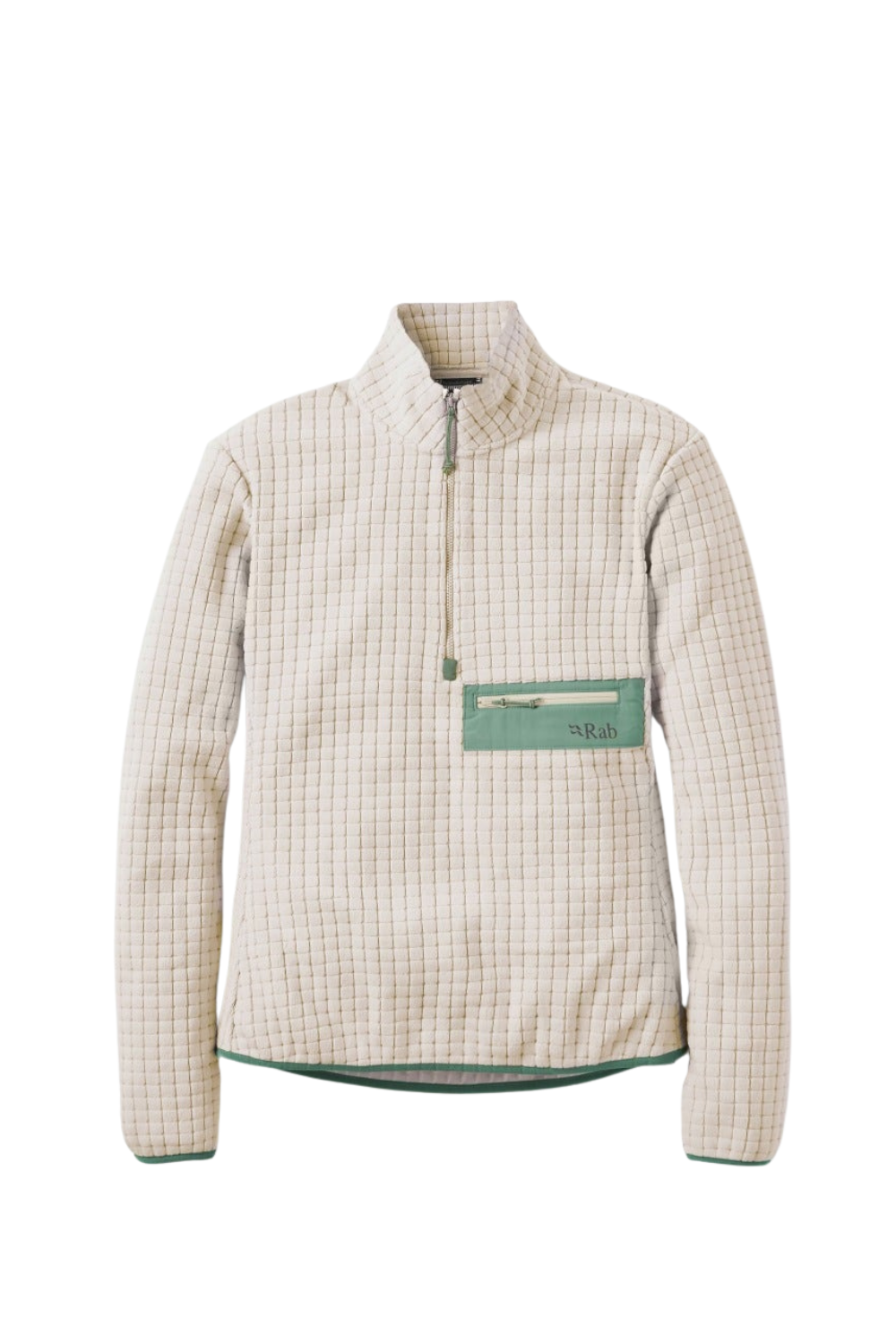 Rab Ramshaw Pull-On Womens Half Zip Fleece Pebble