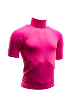 Adults S/S F/L Rash Vest - No Logo - Pink