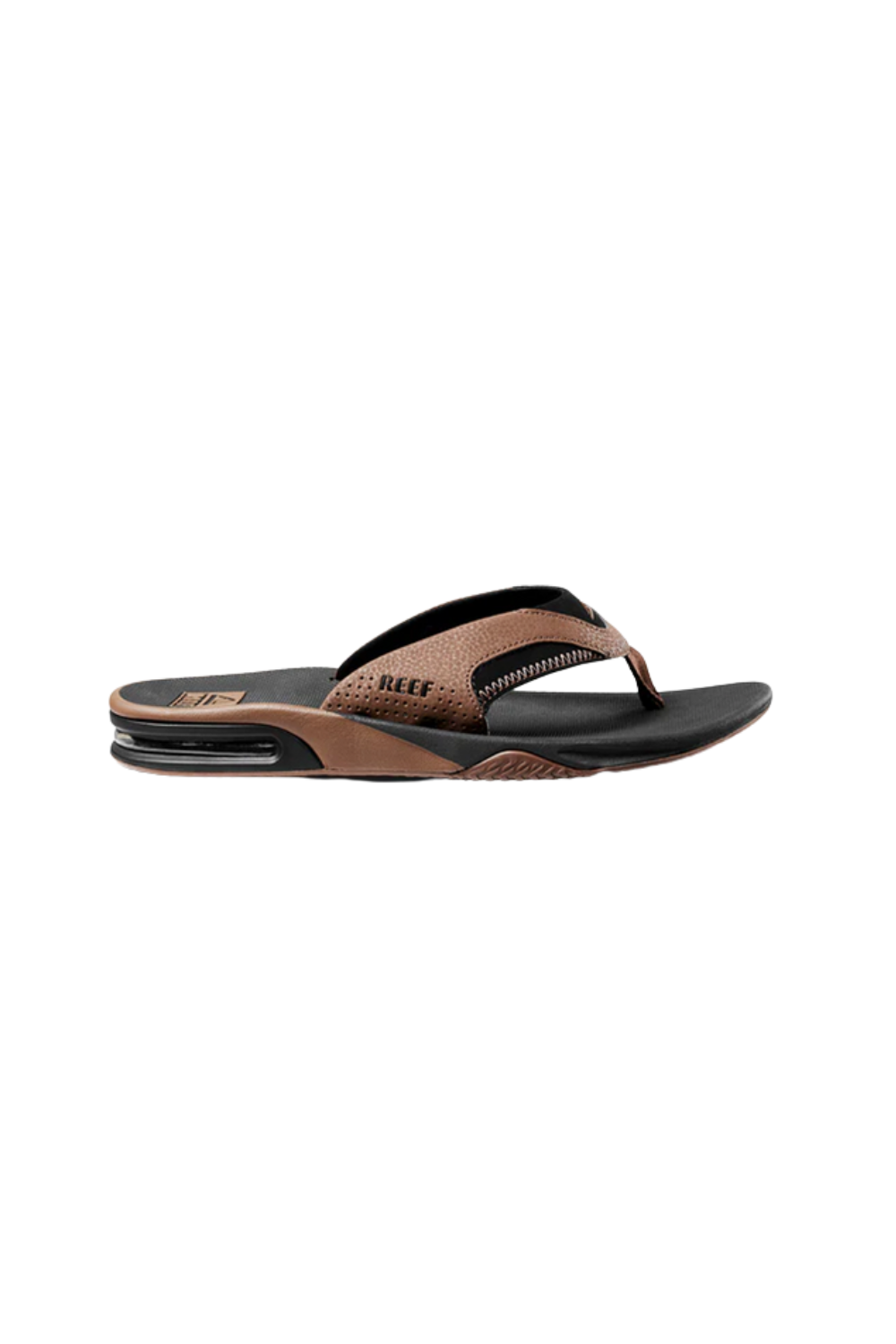 Reef Fanning Mens Flip Flops Black/Tan