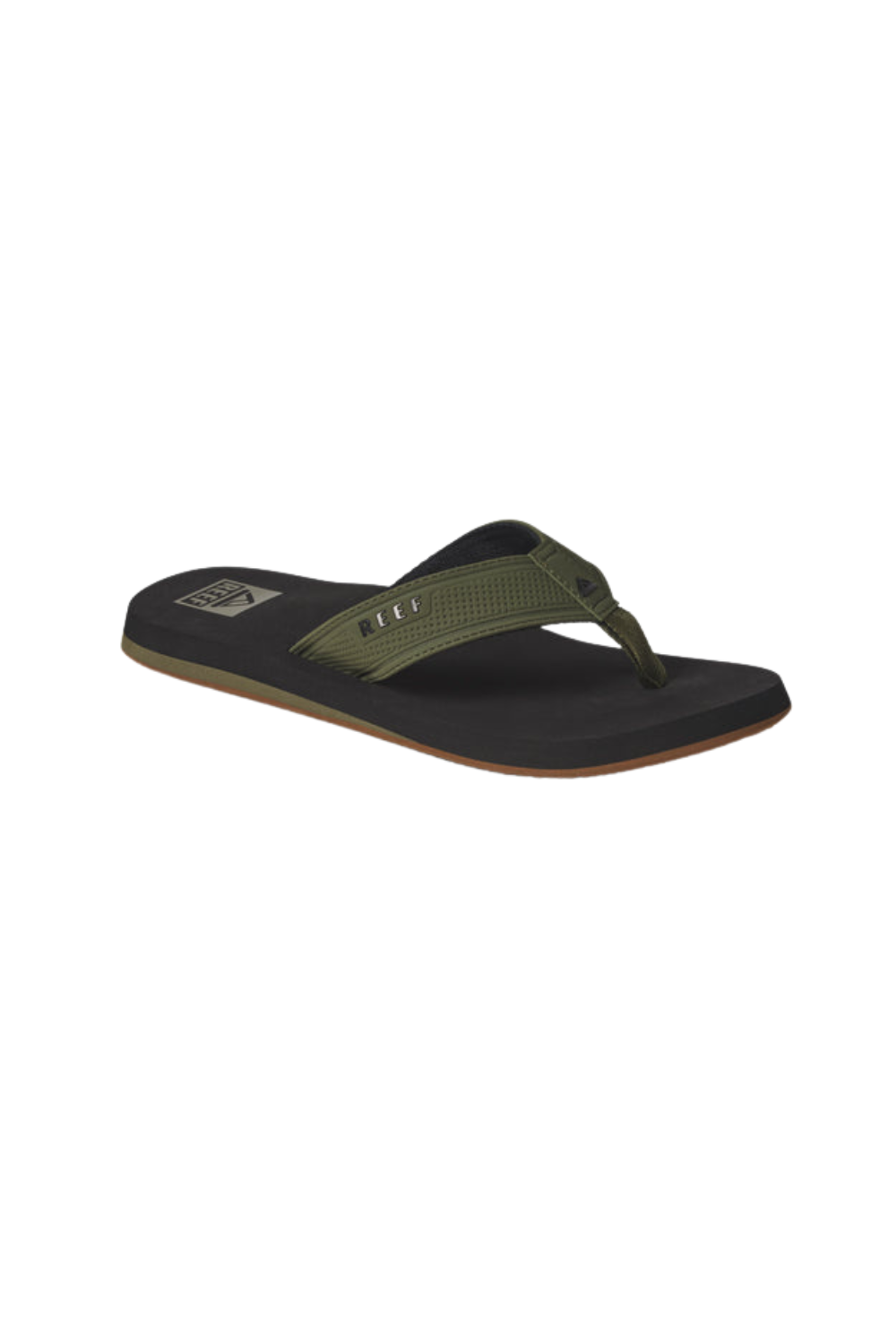 Reef The Layback Mens Flip Flops in Black/Olive