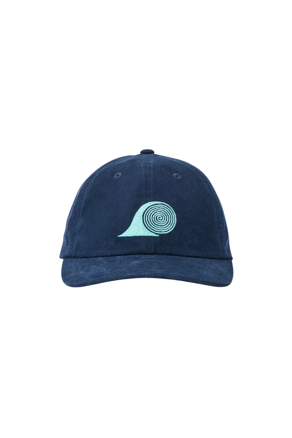 Navy Rip Curl Cap with turquise wave embroidery at the front panel