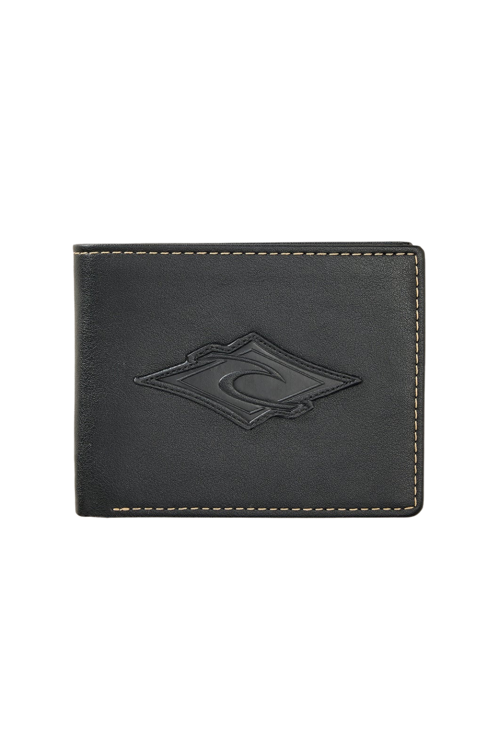 Black wallet with a Rip Curl logo on the front