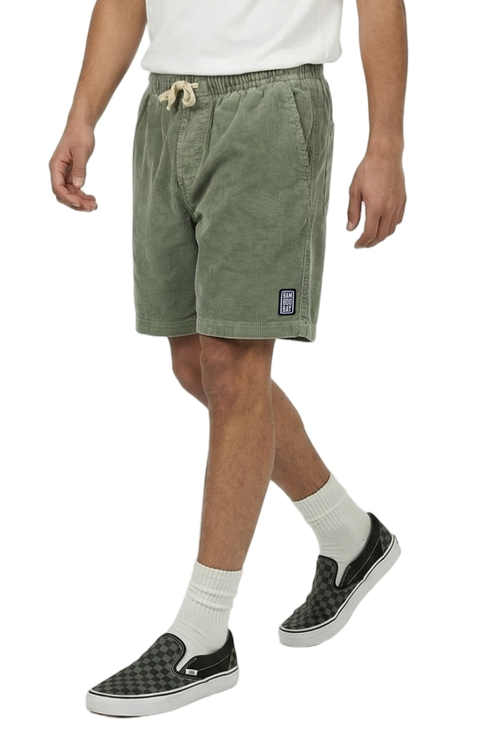 BamBooBay Chill Cord Shorts Sage Green