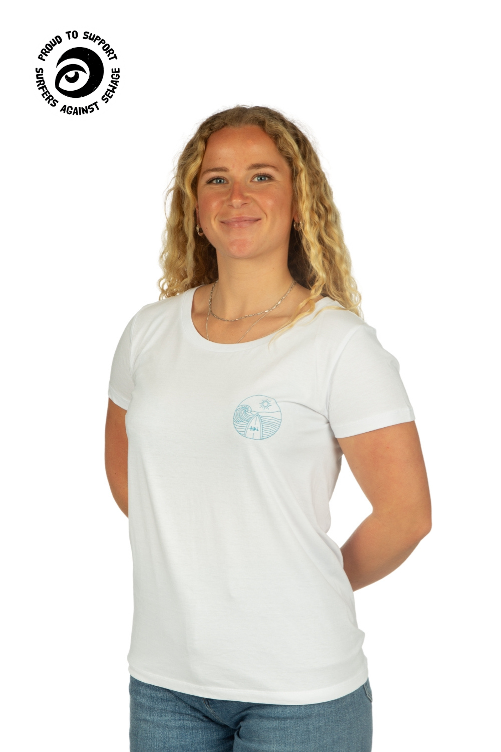Tiki North Devon Womens T-Shirt White