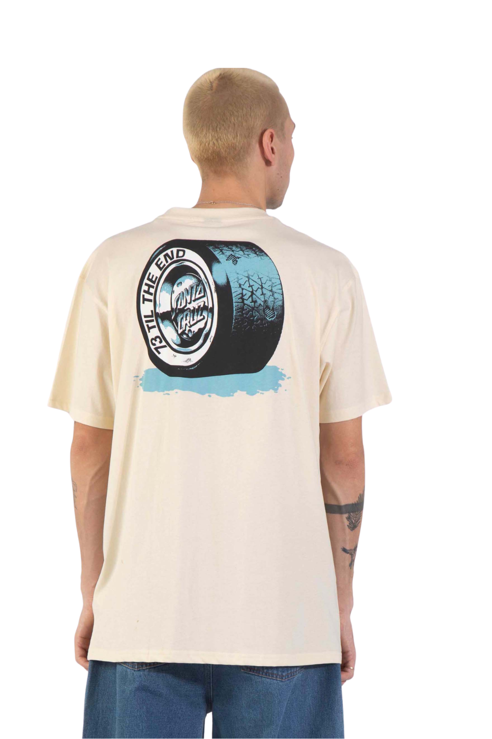Santa Cruz TTE Tired Dot Mens T-Shirt Wax Paper