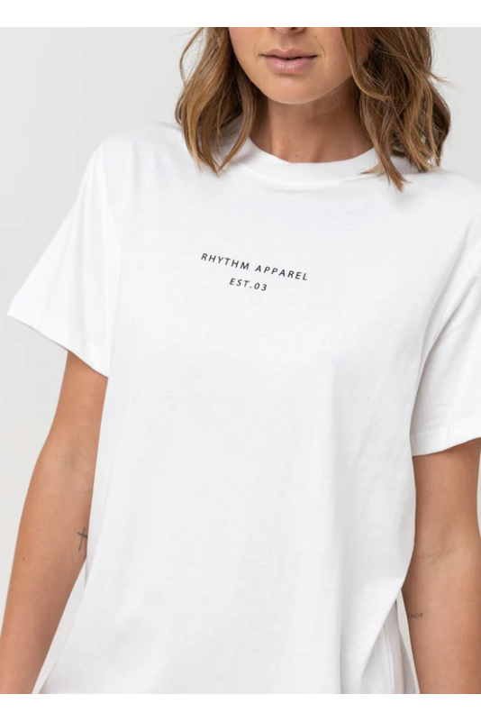 Rhythm Classic Boyfriend T-Shirt White