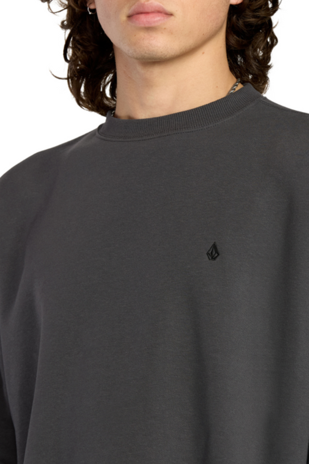 Volcom Single Stone Sweatshirt Asphalt Black