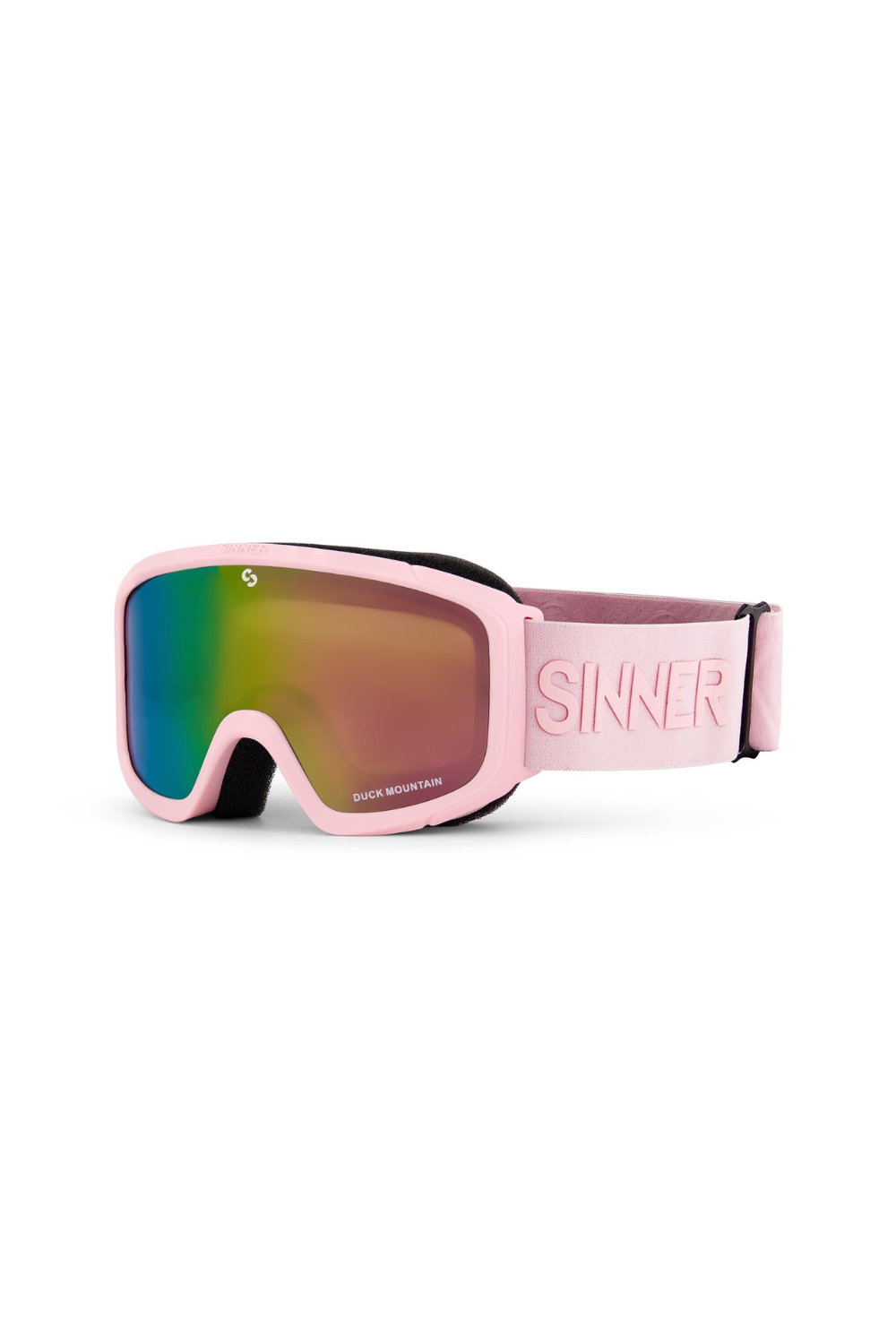Sinner Duck Mountain Kids Snow Goggles Matte Light Pink