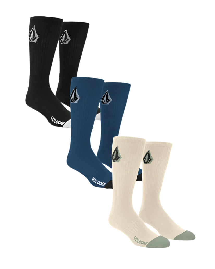 Volcom Full Stone Mix Sock 3 Pack Multi