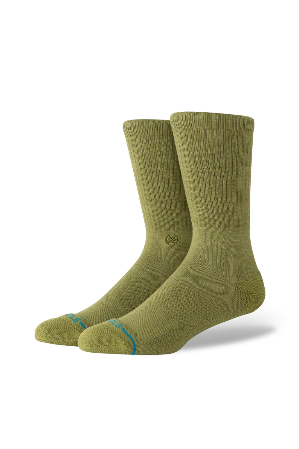 Stance Icon Crew Socks Olive