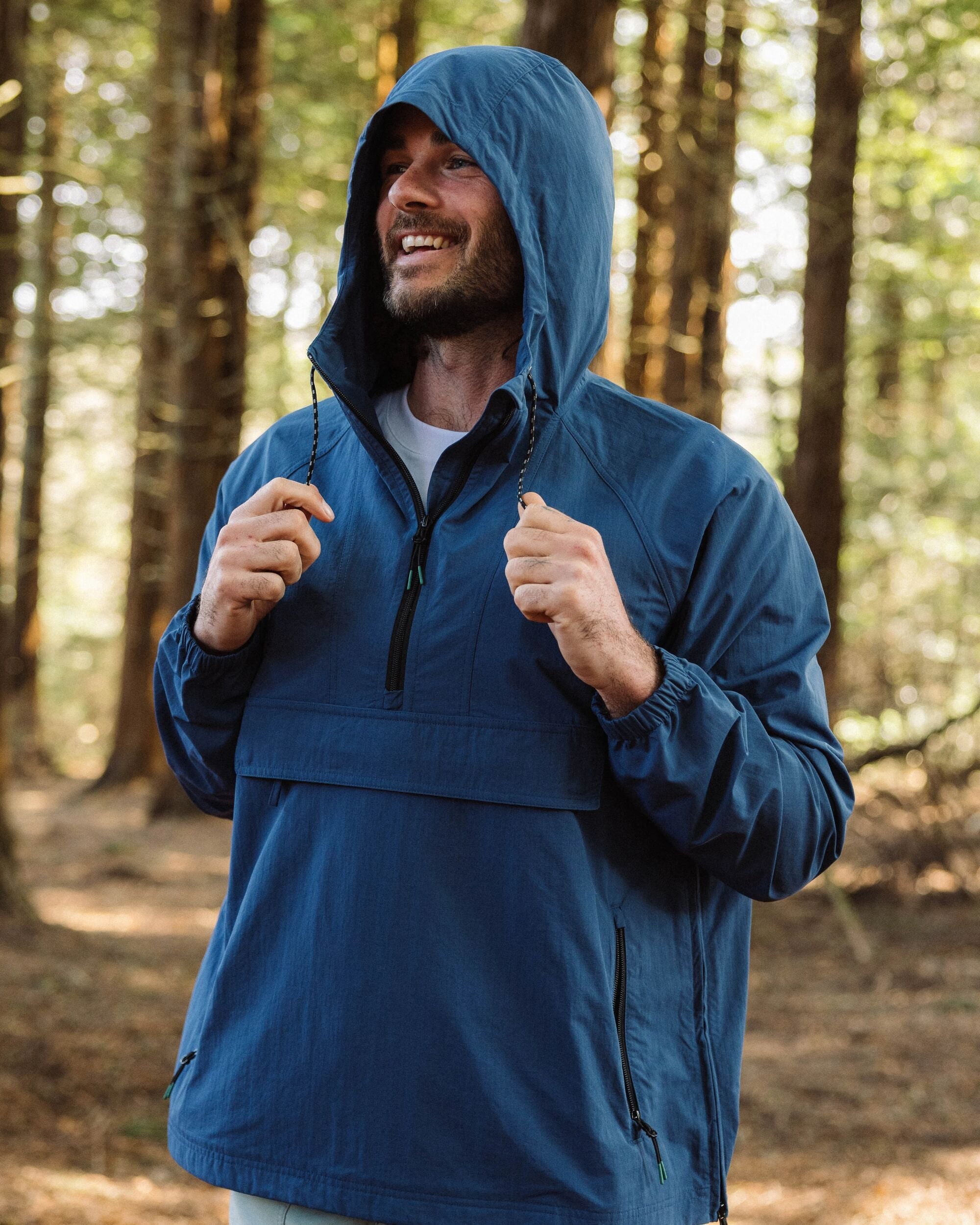 Passenger Seek Out Water Resistant Jacket Dark Denim Blue