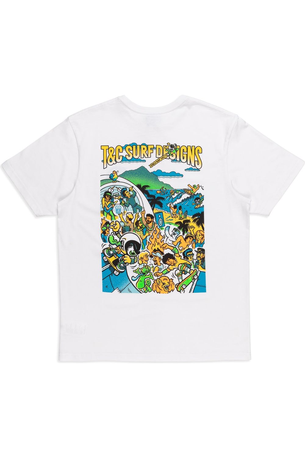 T&C Surf Designs Jon Scene Short Sleeve Tee White