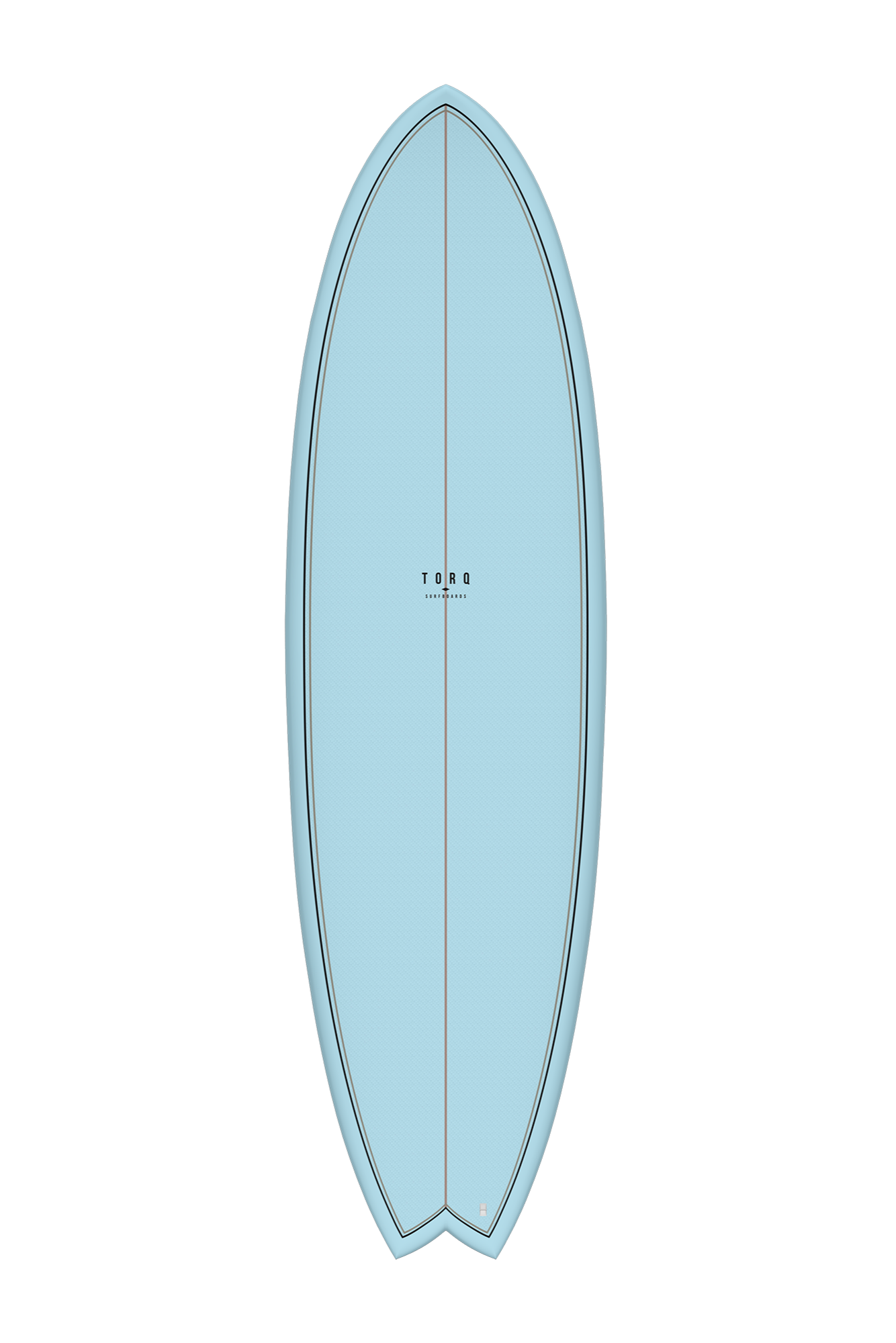 Torq TET ModFish Blue Fibre Pattern Surfboard