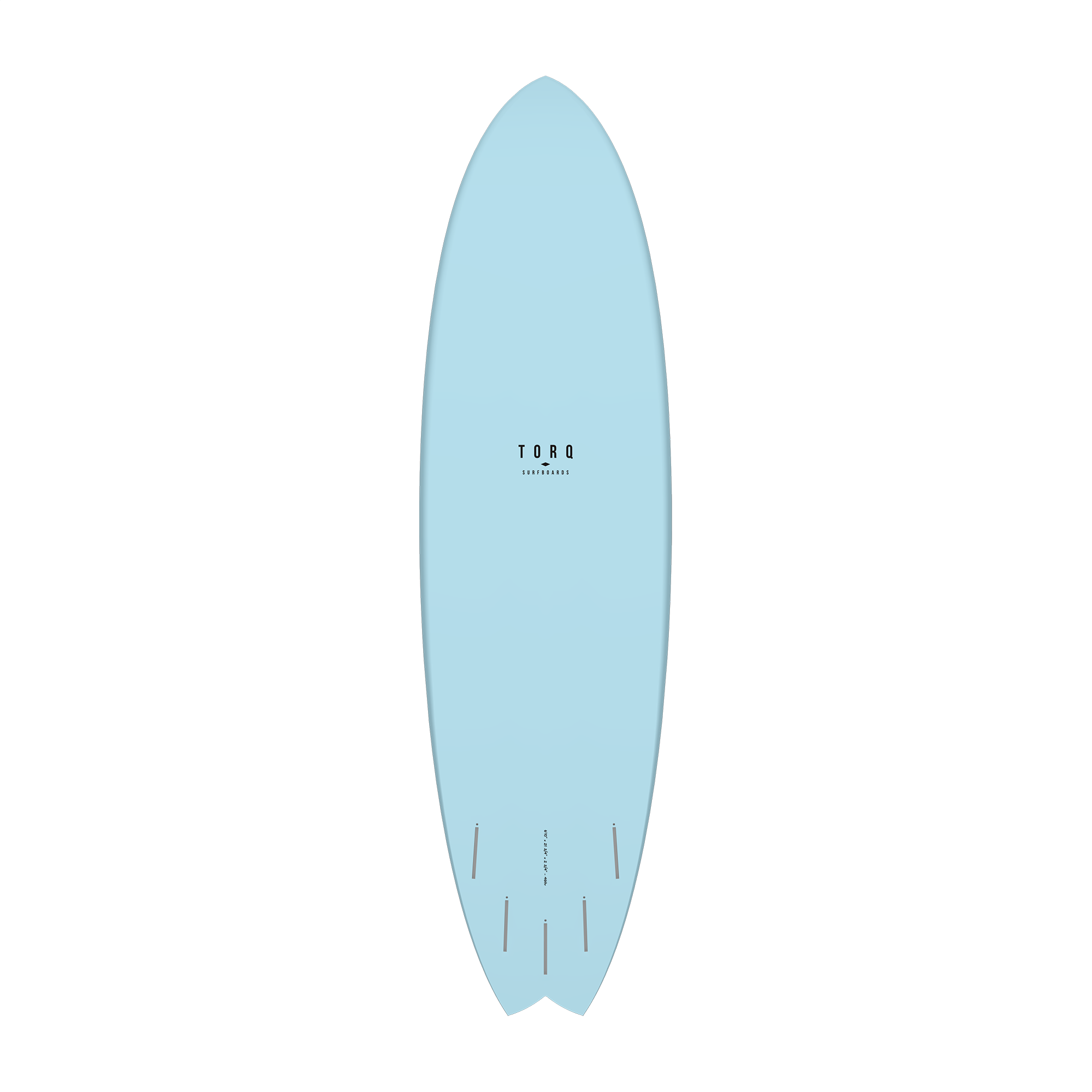 Torq 6'10'' Fish Blue Fibre Pattern Surfboard
