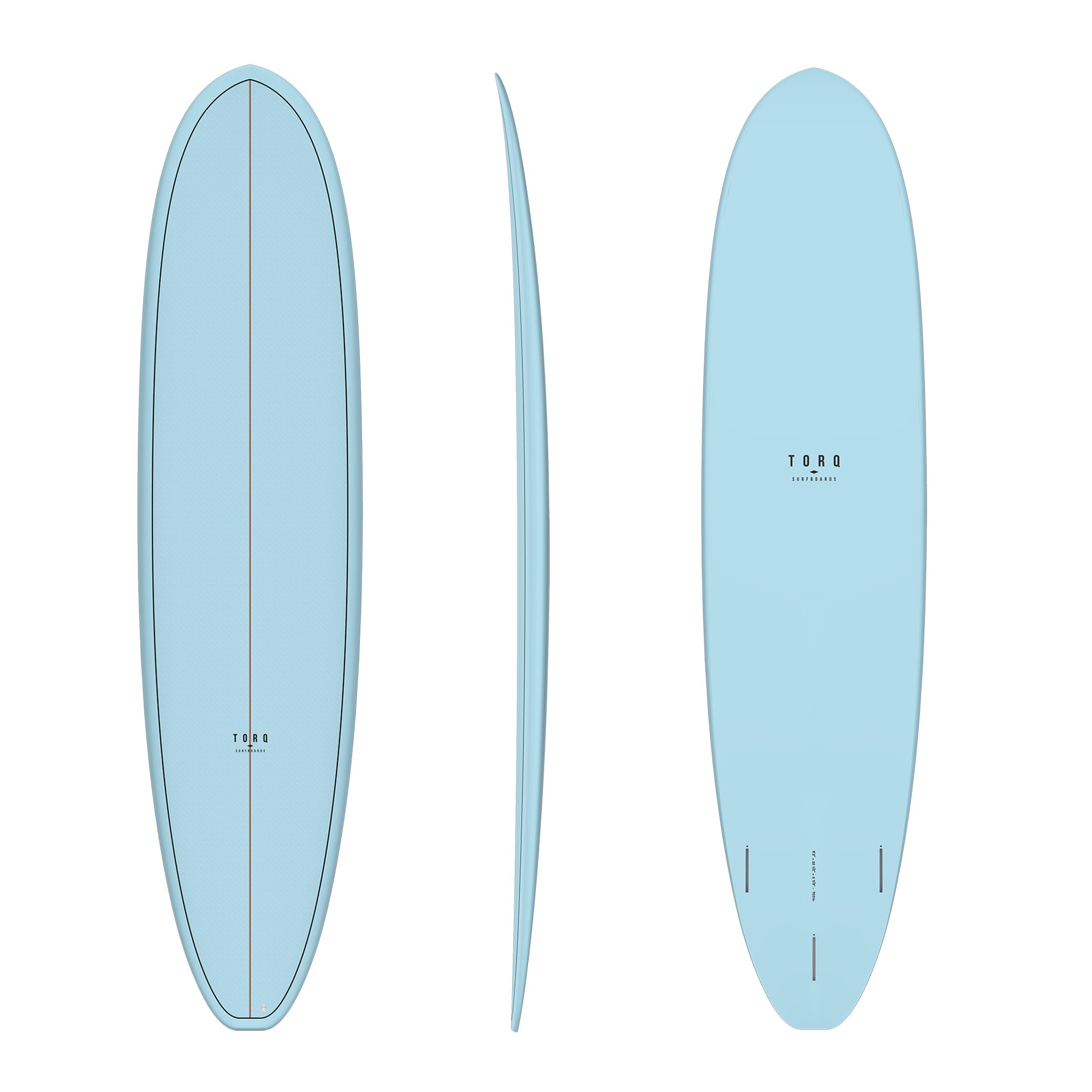 Torq 8'2'' Fun V+ Blue Fibre Pattern Surfboard