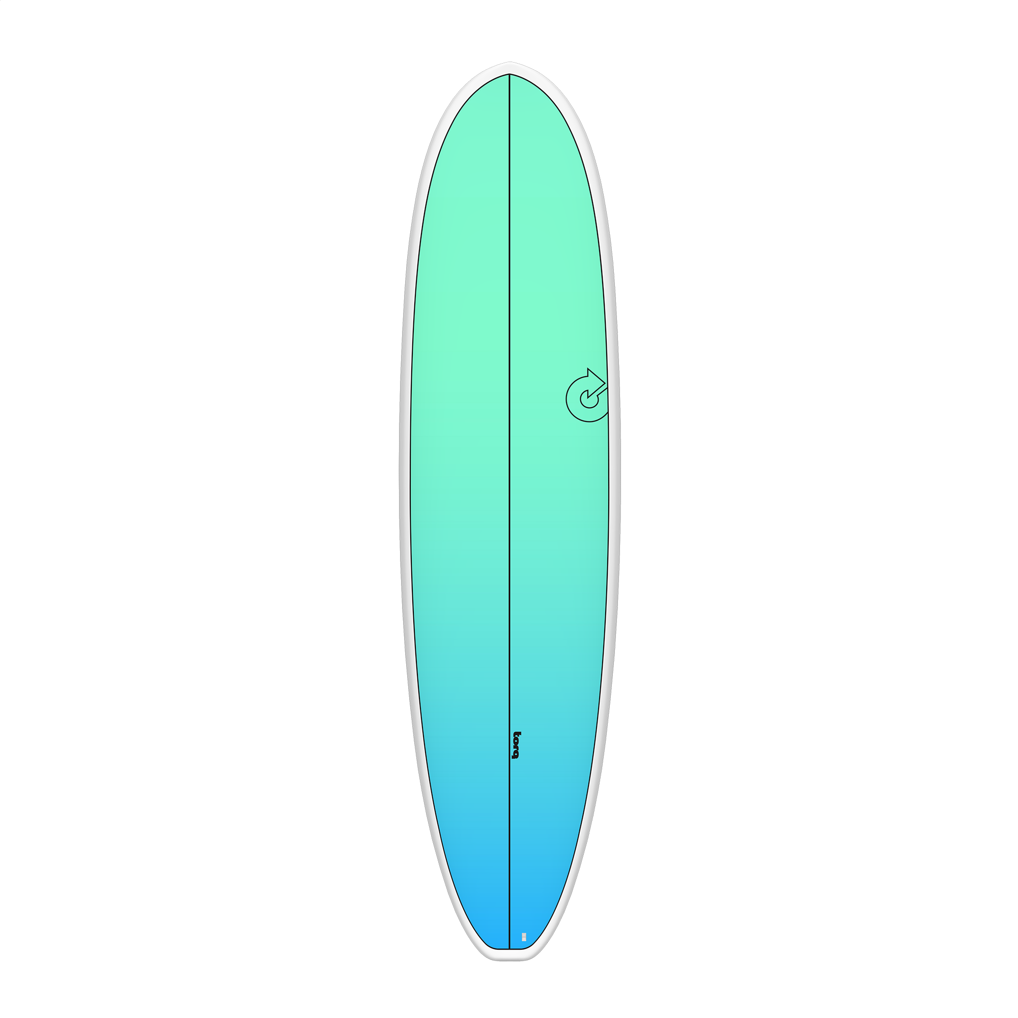 Torq TET Mod Fun V+ Seagreen Retro Fade Surfboard