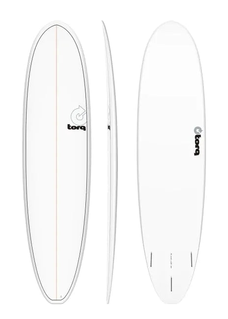 7'8 Torq Fun V - Rental - White + Logo