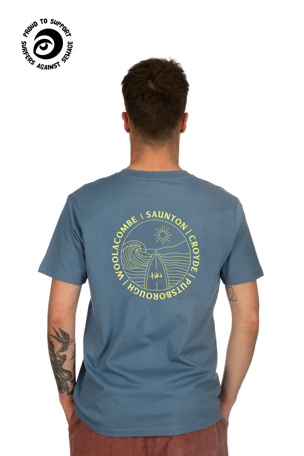Tiki North Devon T-Shirt Faded Denim