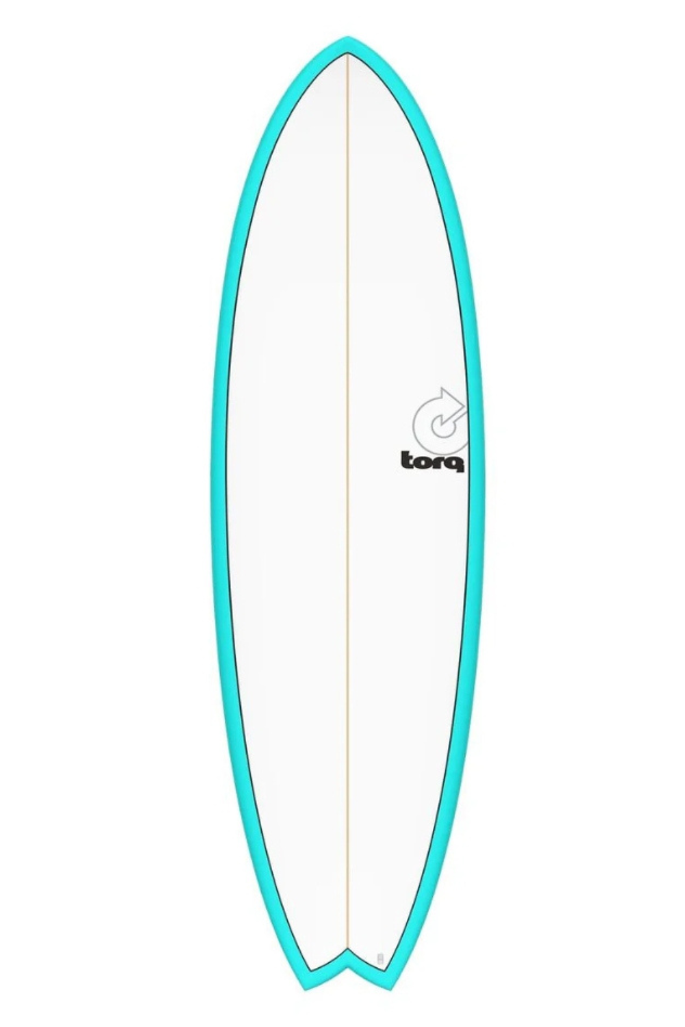 Torq TET Mod Fish Surfboard in Pinline Miami Blue