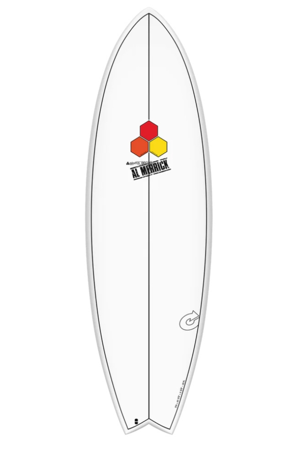 Torq X-lite Channel Islands Podmod White + Pinline Surfboard