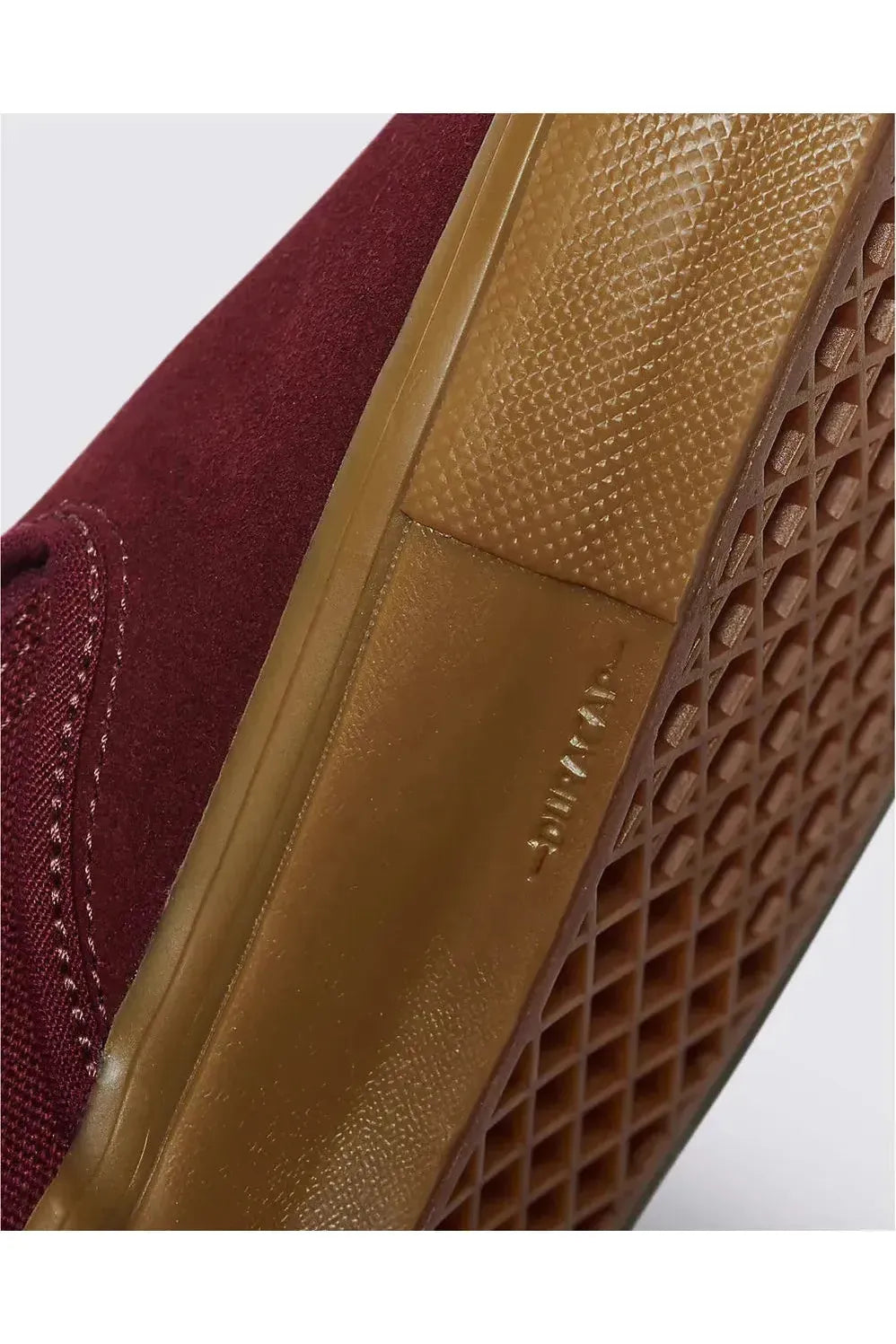 Vans authentic online maroon gum sole