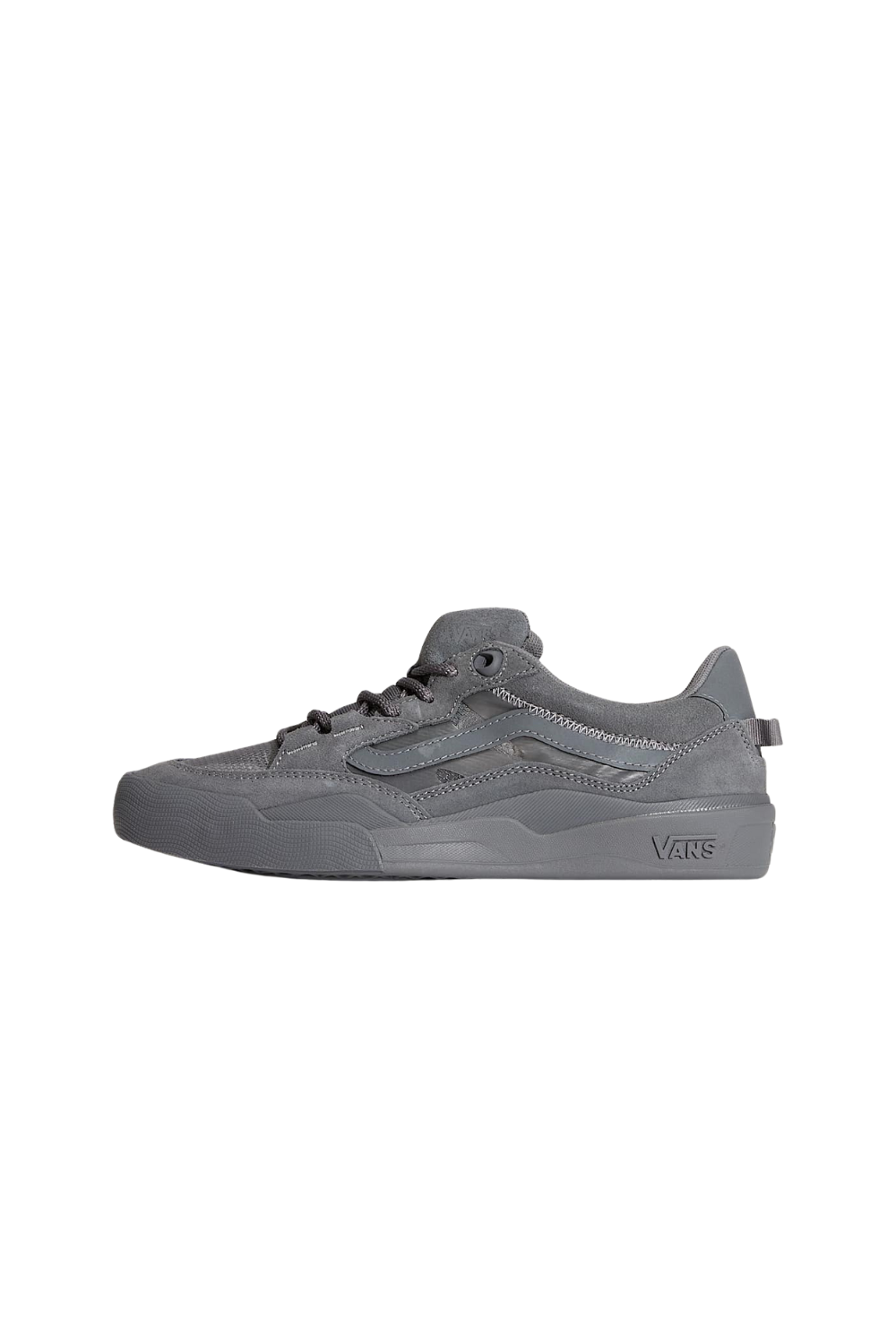 Gray Vans sneaker on a white background