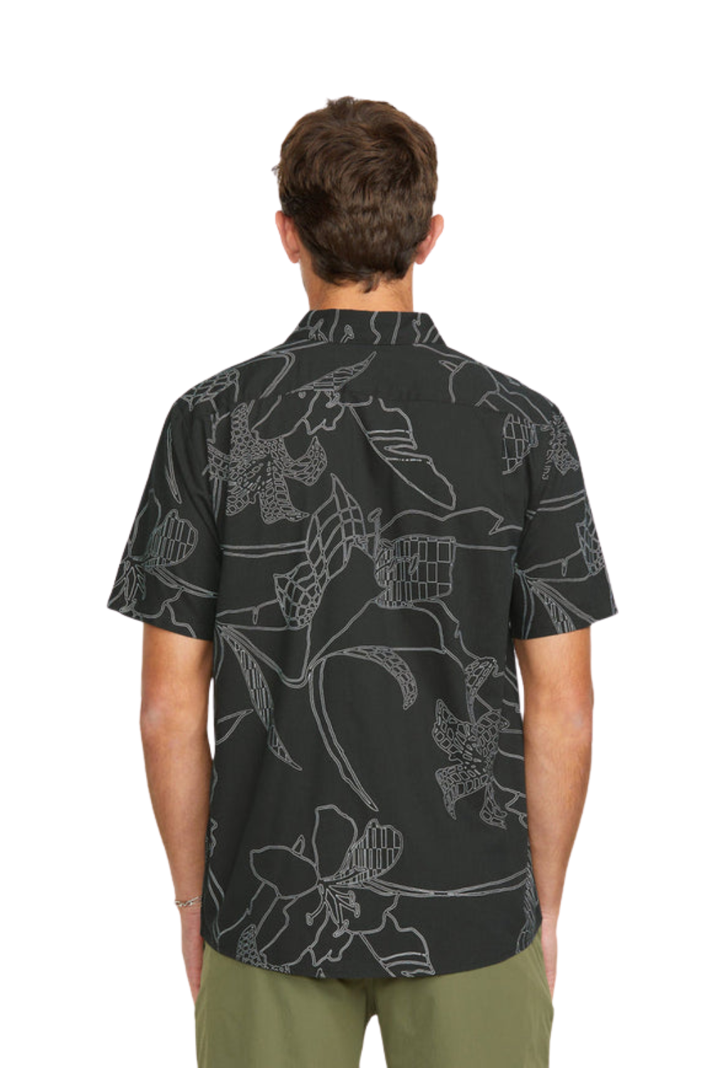 Volcom Cad Floral Short Sleeve Shirt Stealth