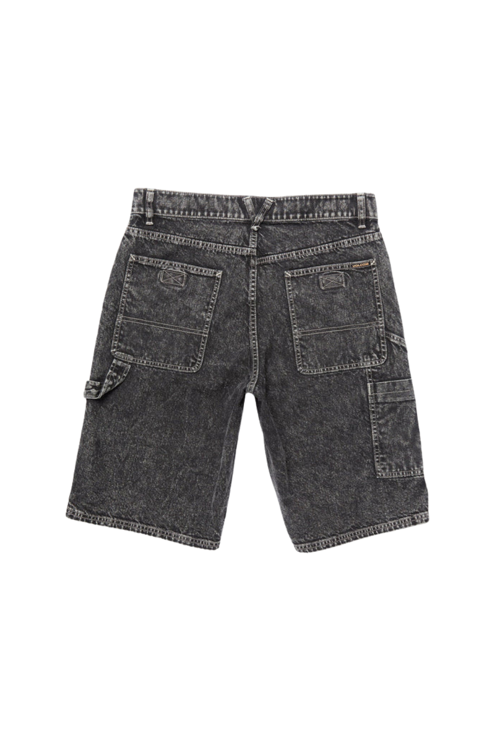 Volcom Labored Denim Utility Short Light Acid Black