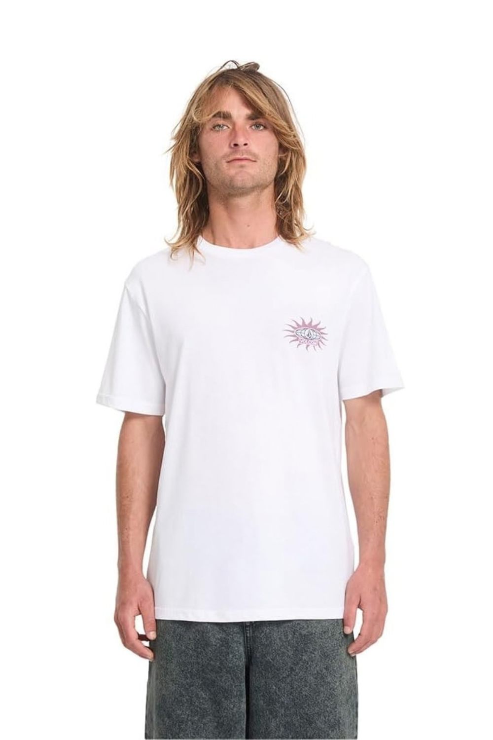 Volcom Sunlog Mens T-Shirt White
