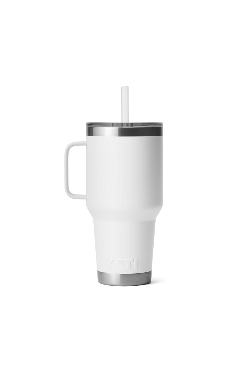 Yeti Rambler 35oz Straw Mug White