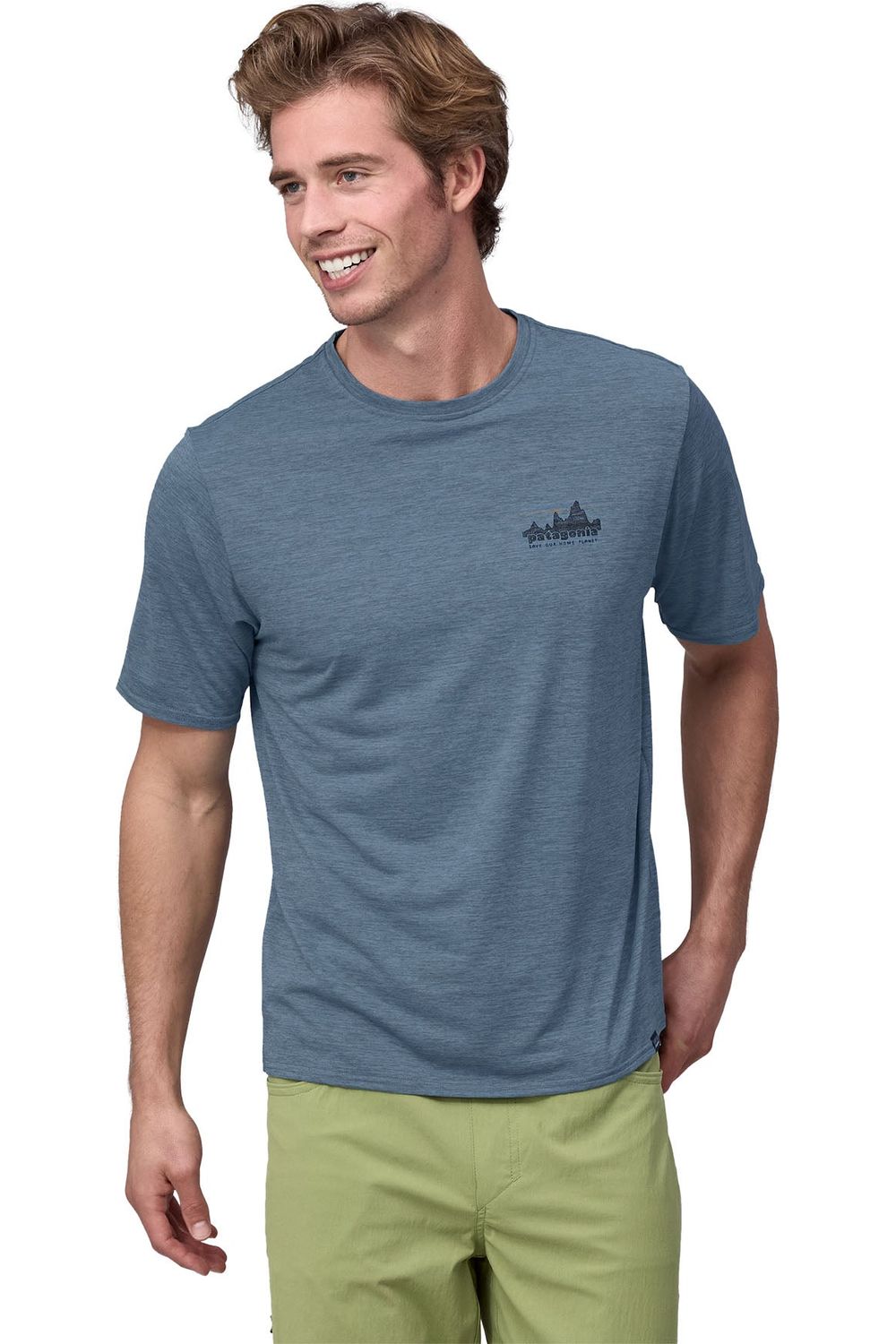Patagonia Men's Cap Cool Daily Graphic Shirt Utility Blue