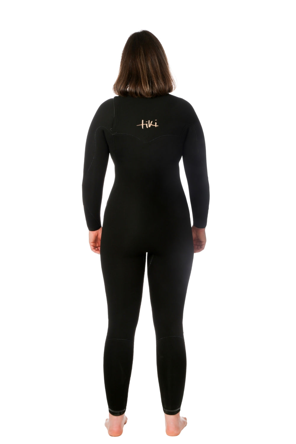 Tiki Zepha Eco 4/3 Womens Chest Zip Wetsuit Black
