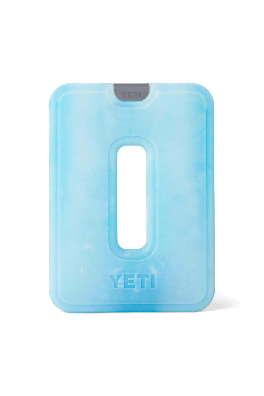Blue YETI ice sheet on a white background